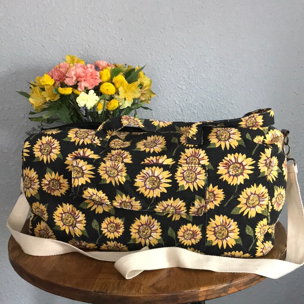 Sunflower Canvas Duffle Bag